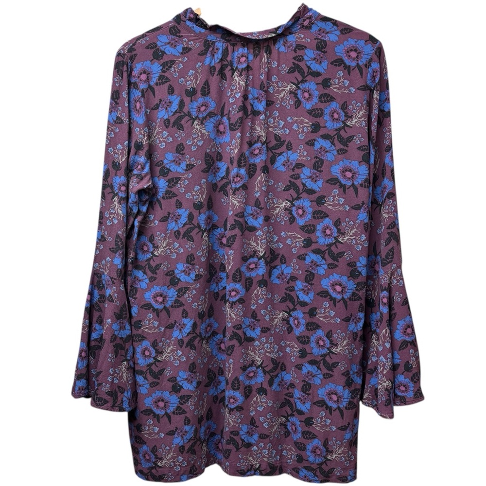 Magic Mystery Split Neck Button Down Tunic In Win… - image 3